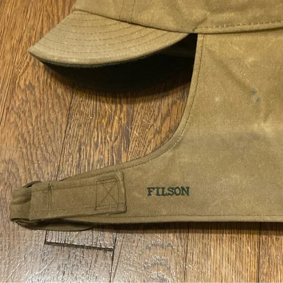 Vtg FILSON TIN CLOTH WILDFOWL DUCK CAP - Picture 3 of 7